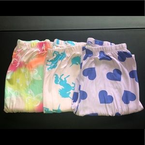 Girls Pajama Pants 3 Pairs Size XL 14/16